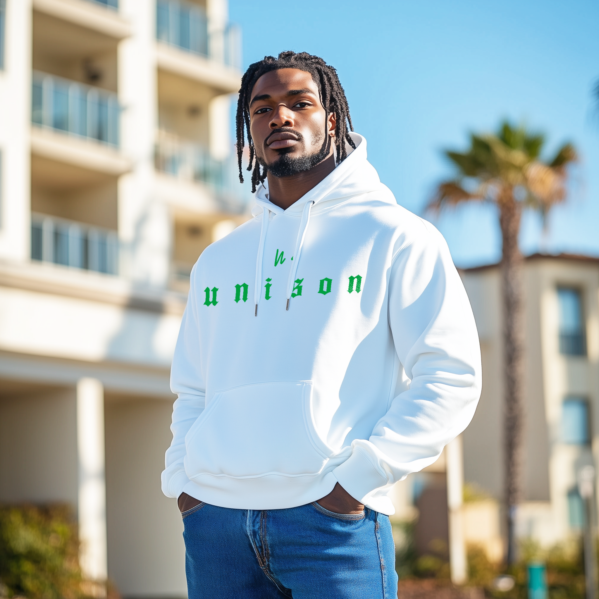 NO UNISON CREST - Crest Hoodie Green