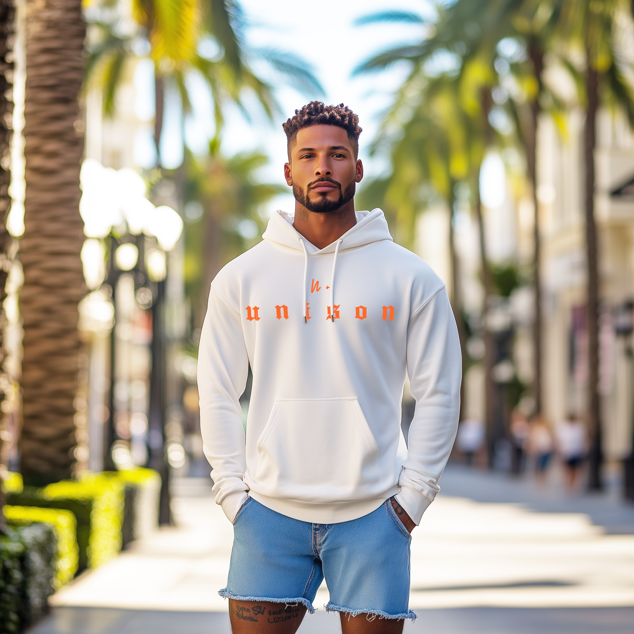 NO UNISON CREST - Crest Hoodie Red
